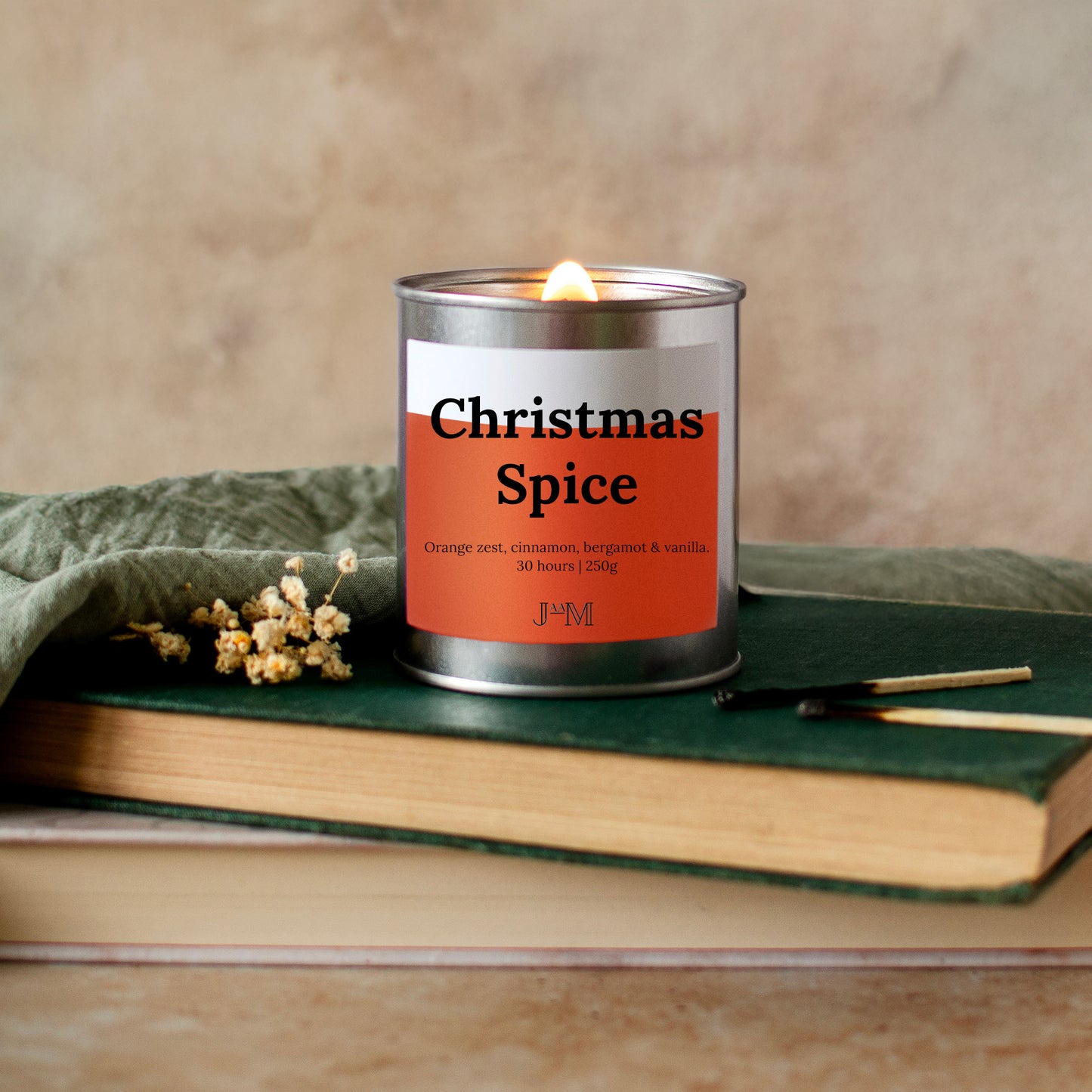Christmas Spice Wood Wick Candle - My Store