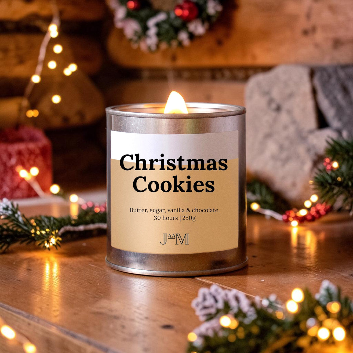 Christmas Cookies Wood Wick Candle - My Store