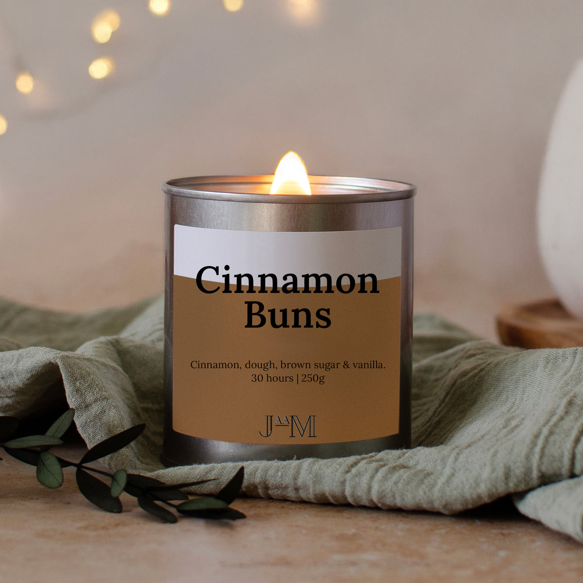 Cinnamon Buns Wood Wick Candle - My Store