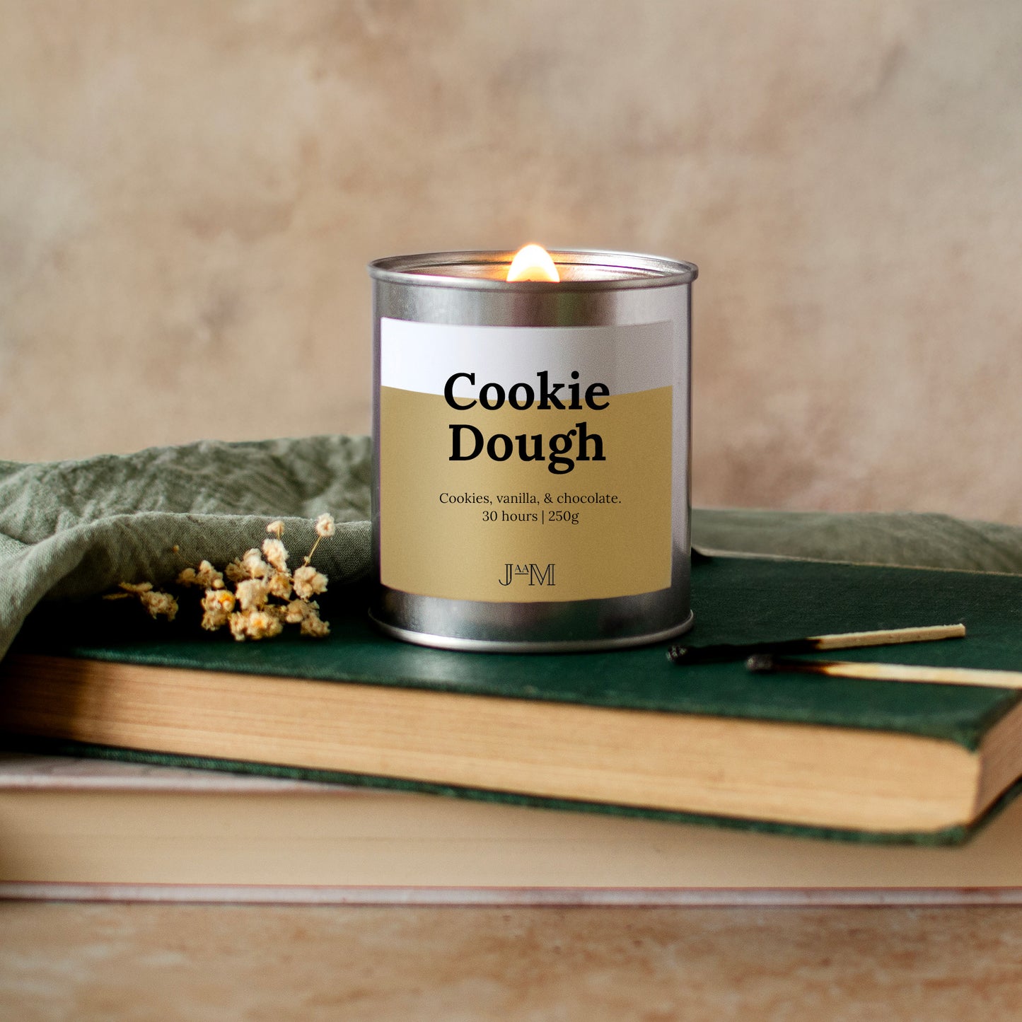 Cookie Dough Scented Wood Wick Candle