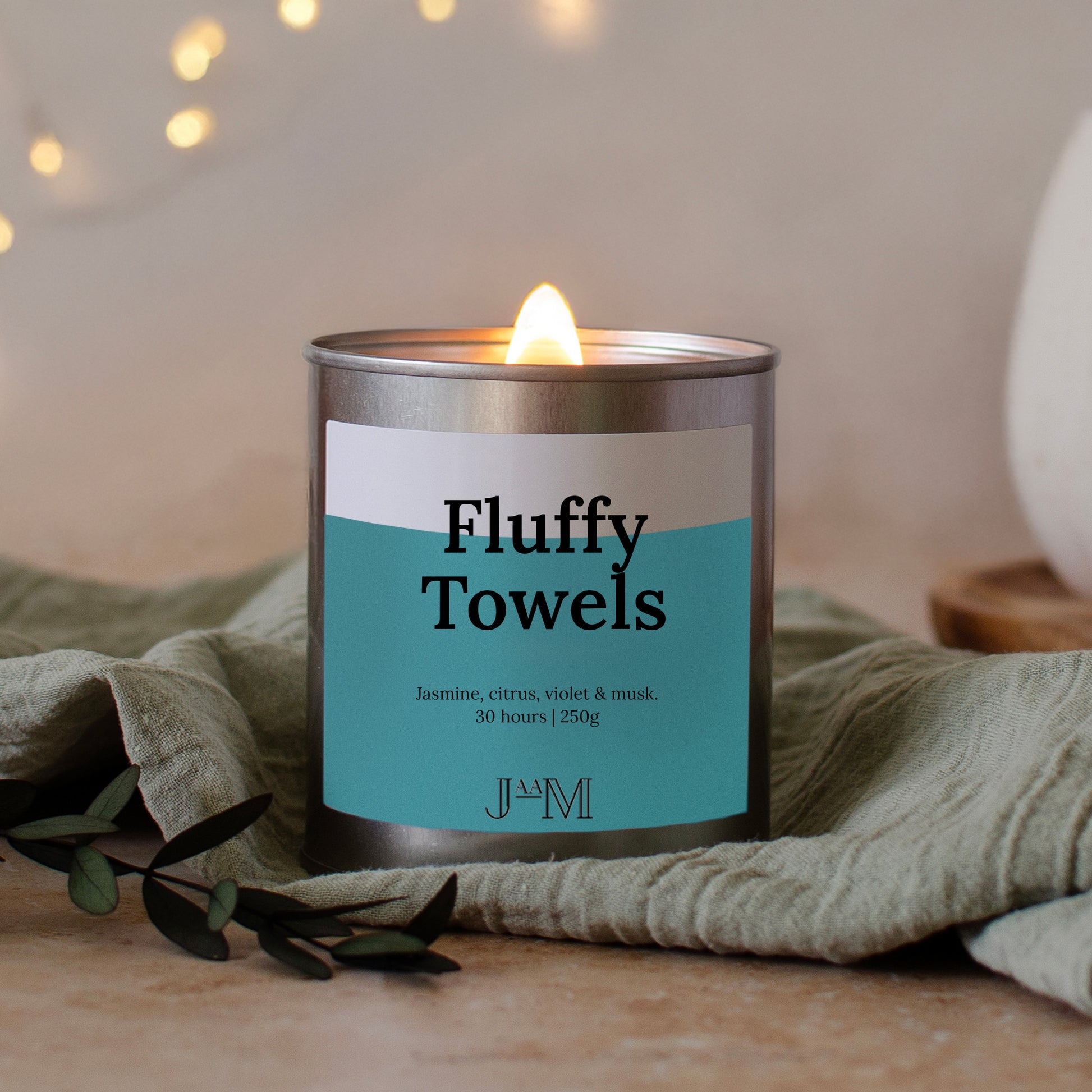 Fluffy Towels Wood Wick Candle - My Store