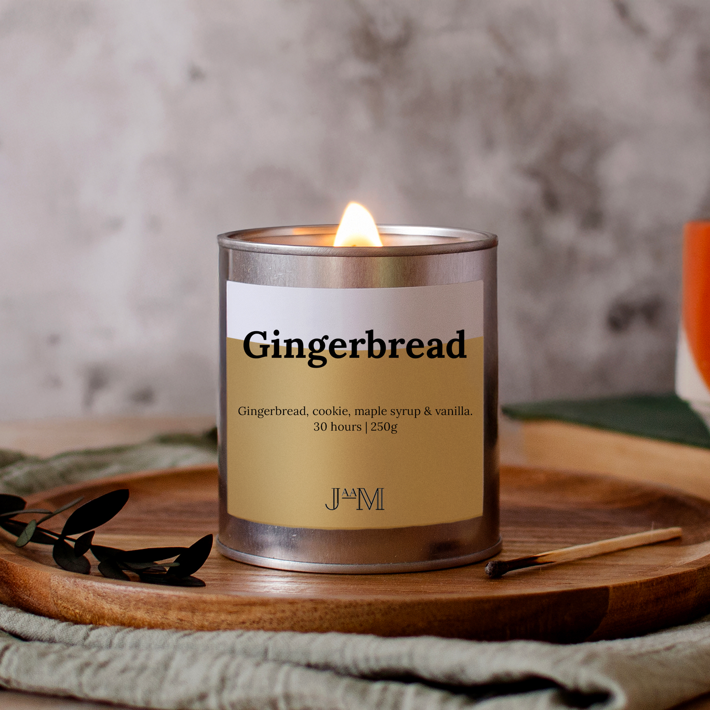 Gingerbread Wood Wick Candle - My Store