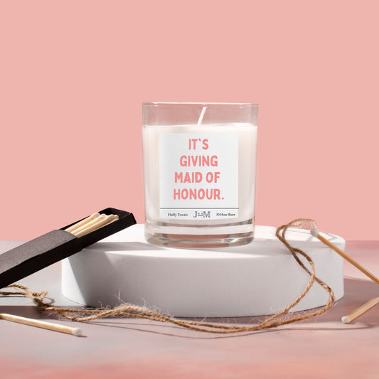 It's Giving Maid Of Honour Candle - My Store