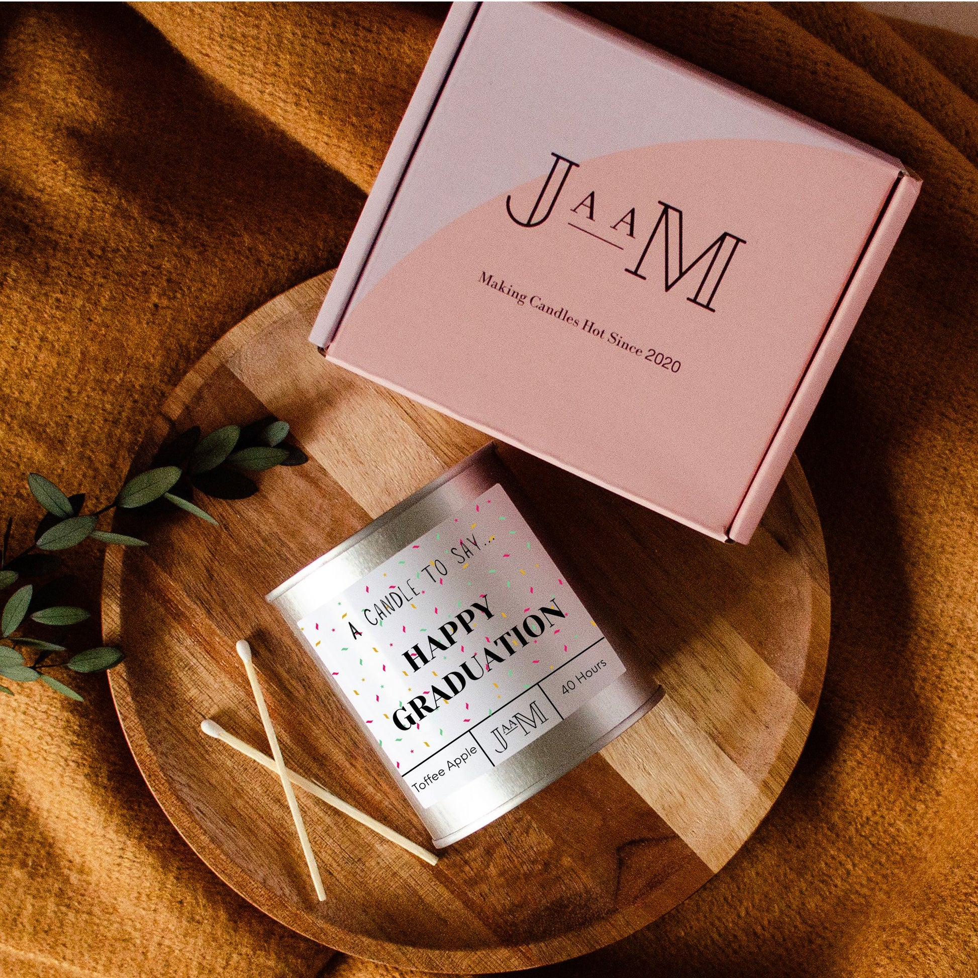 Happy Graduation Wood Wick Candle - My Store