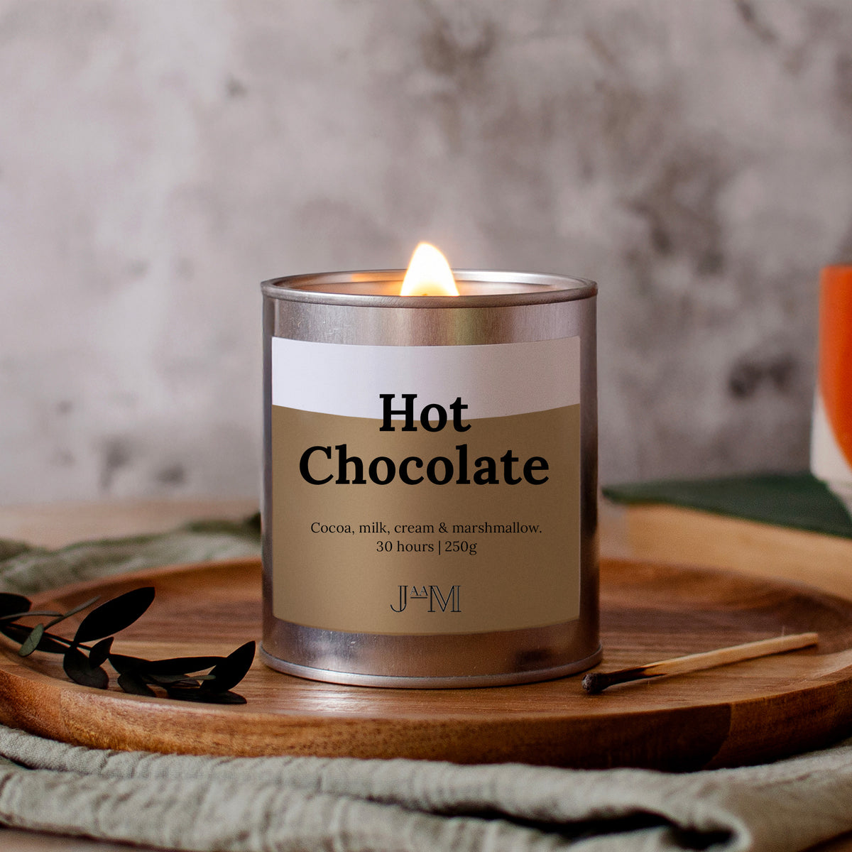 Hot Chocolate Wood Wick Candle - My Store