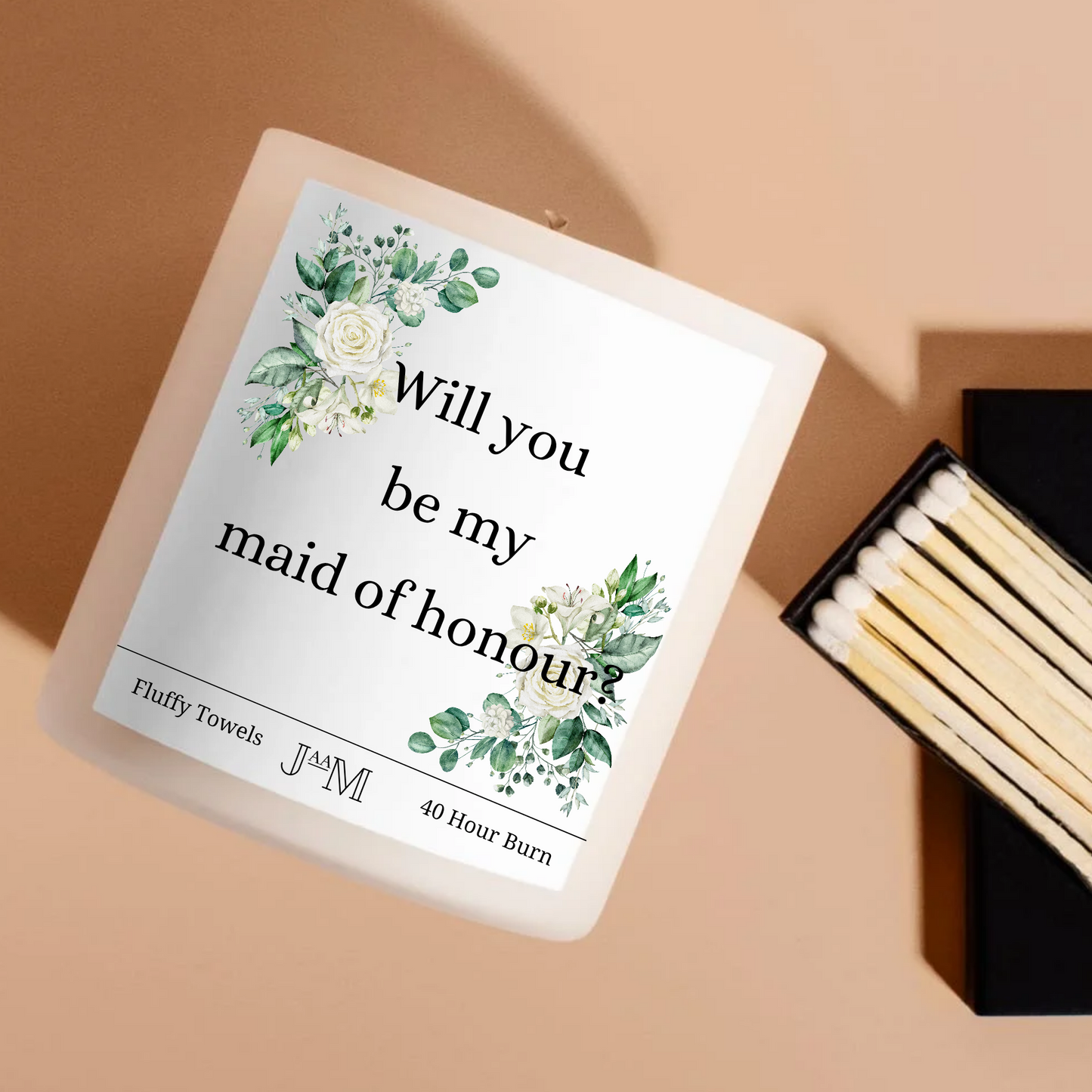 Will You Be My Maid Of Honour Candle Set