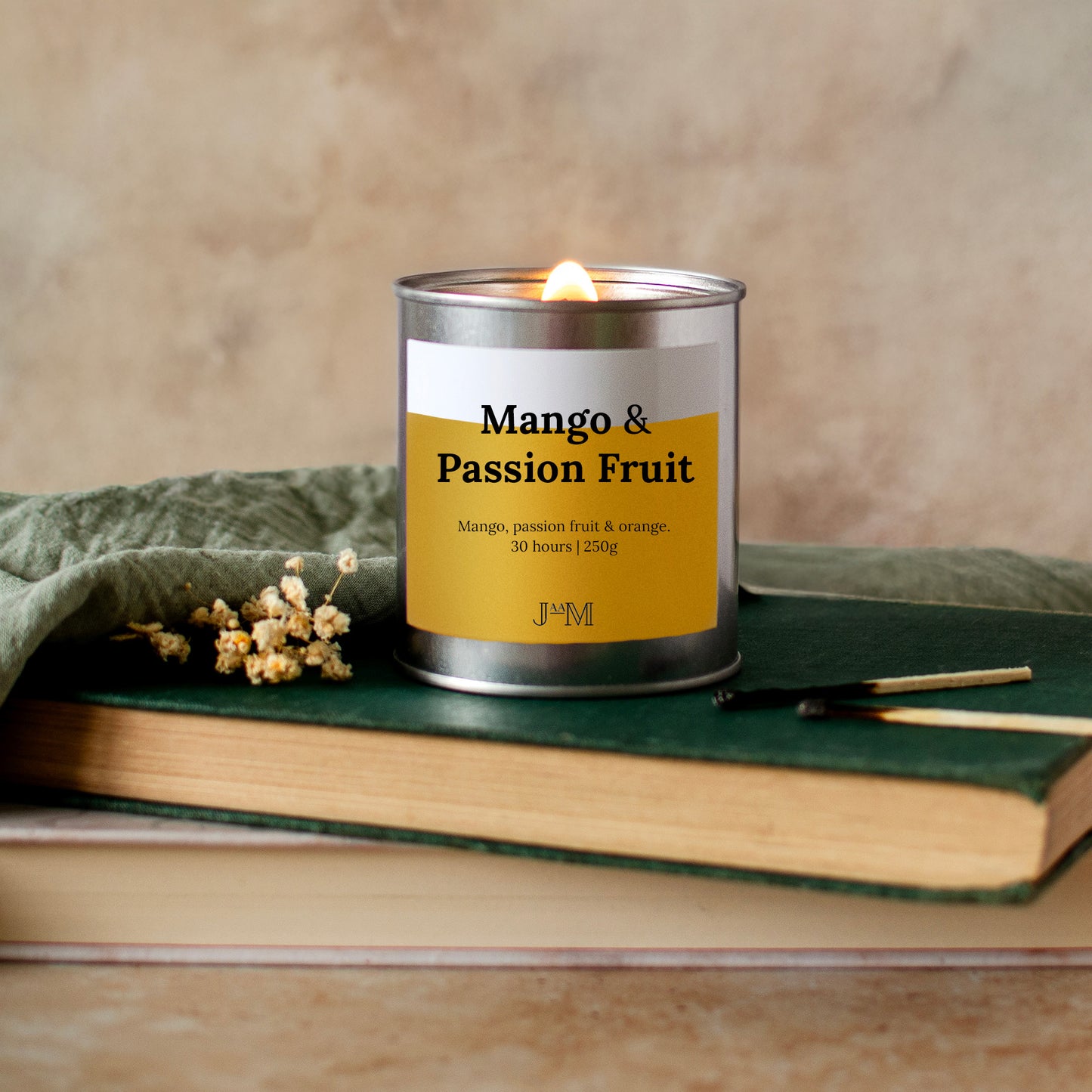 Mango & Passion Fruit Wood Wick Candle - My Store