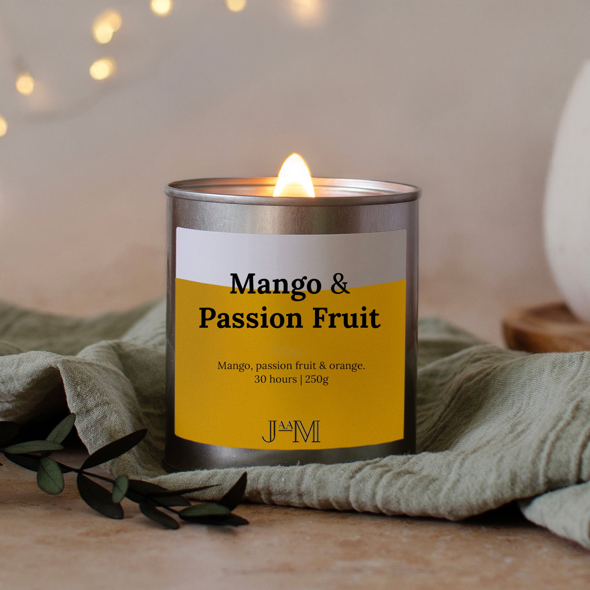 Mango & Passion Fruit Wood Wick Candle - My Store