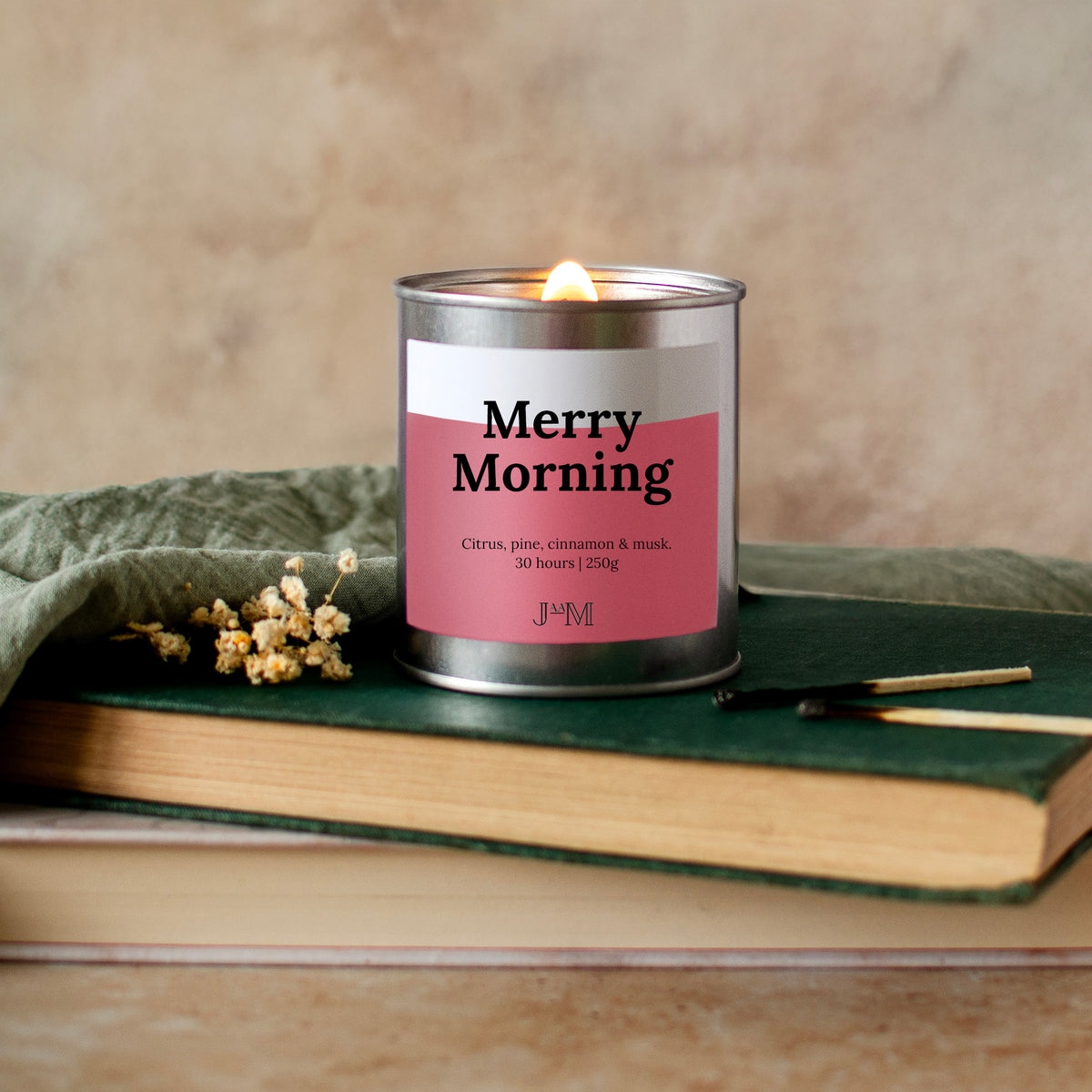 Merry Morning Wood Wick Candle - My Store