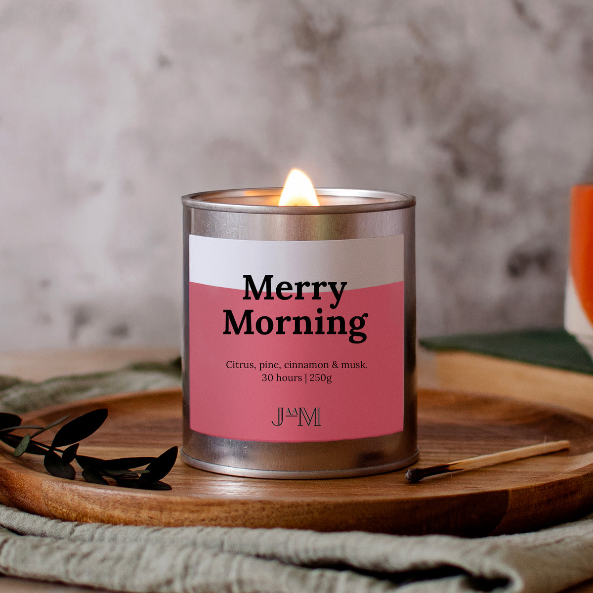 Merry Morning Wood Wick Candle - My Store