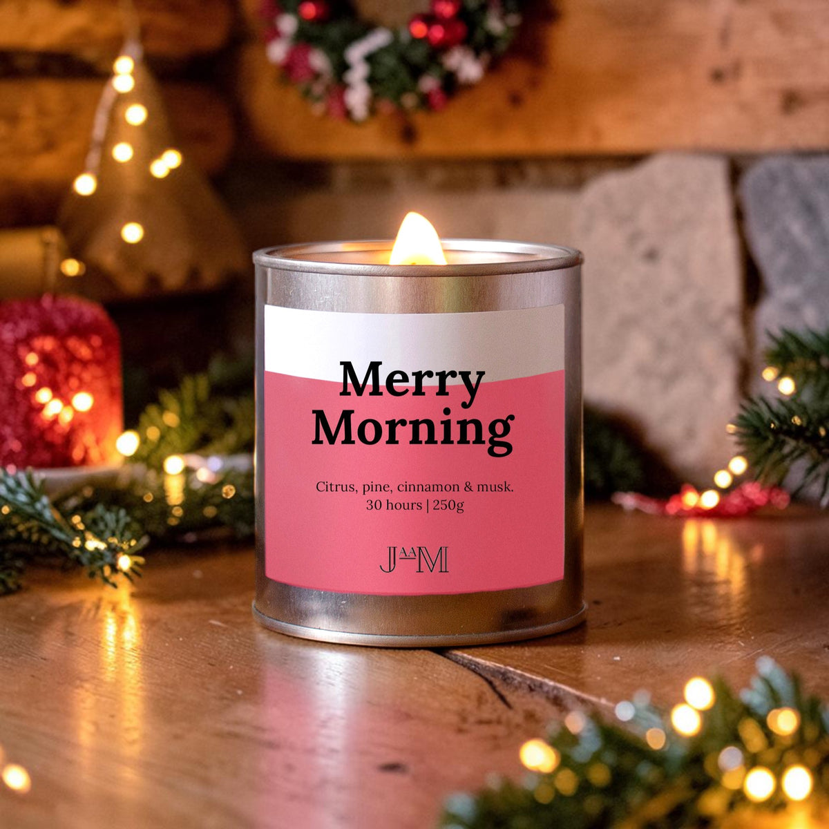 Merry Morning Wood Wick Candle - My Store