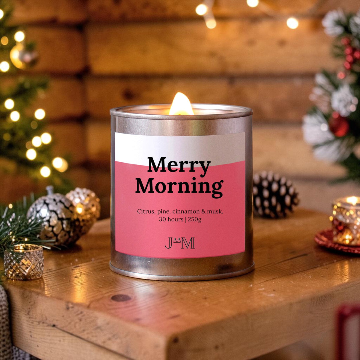 Merry Morning Wood Wick Candle - My Store