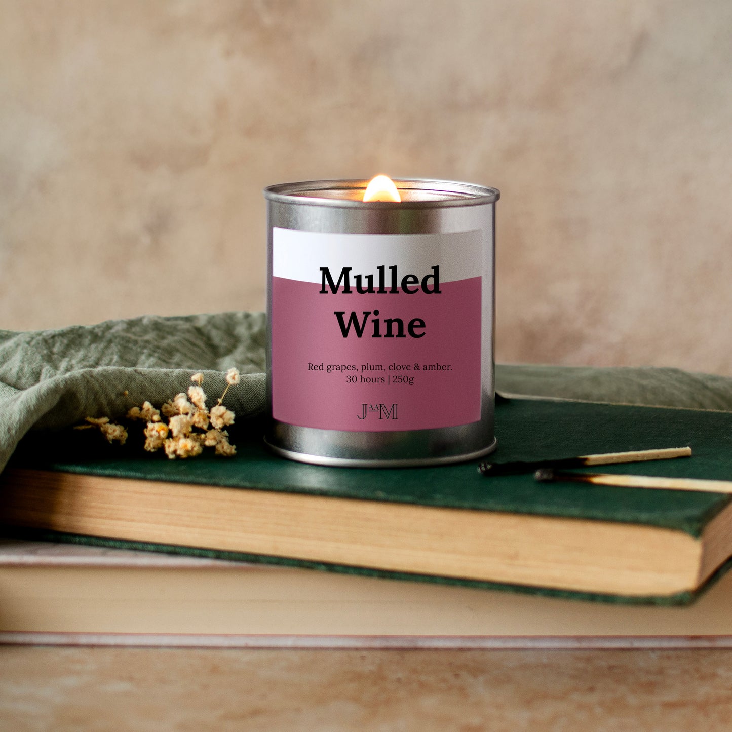 Mulled Wine Wood Wick Candle - My Store