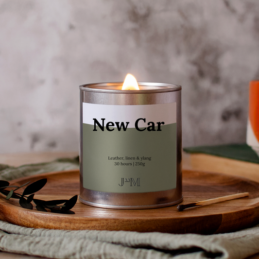 New Car Wood Wick Candle - My Store