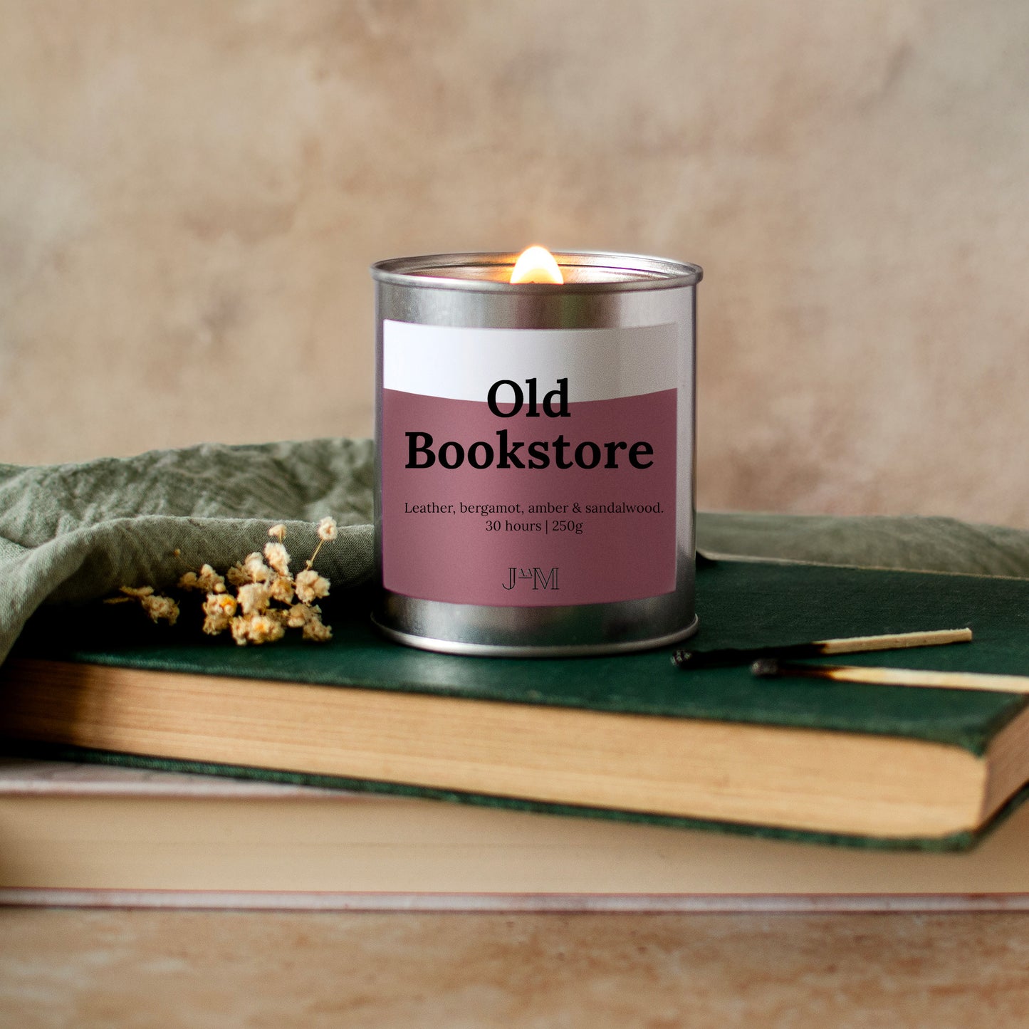Old Bookstore Wood Wick Reading Candle - My Store