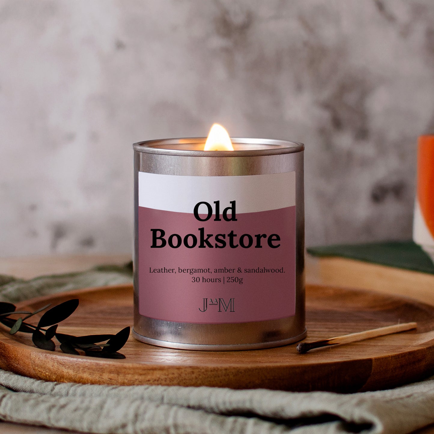 Old Bookstore Wood Wick Reading Candle - My Store