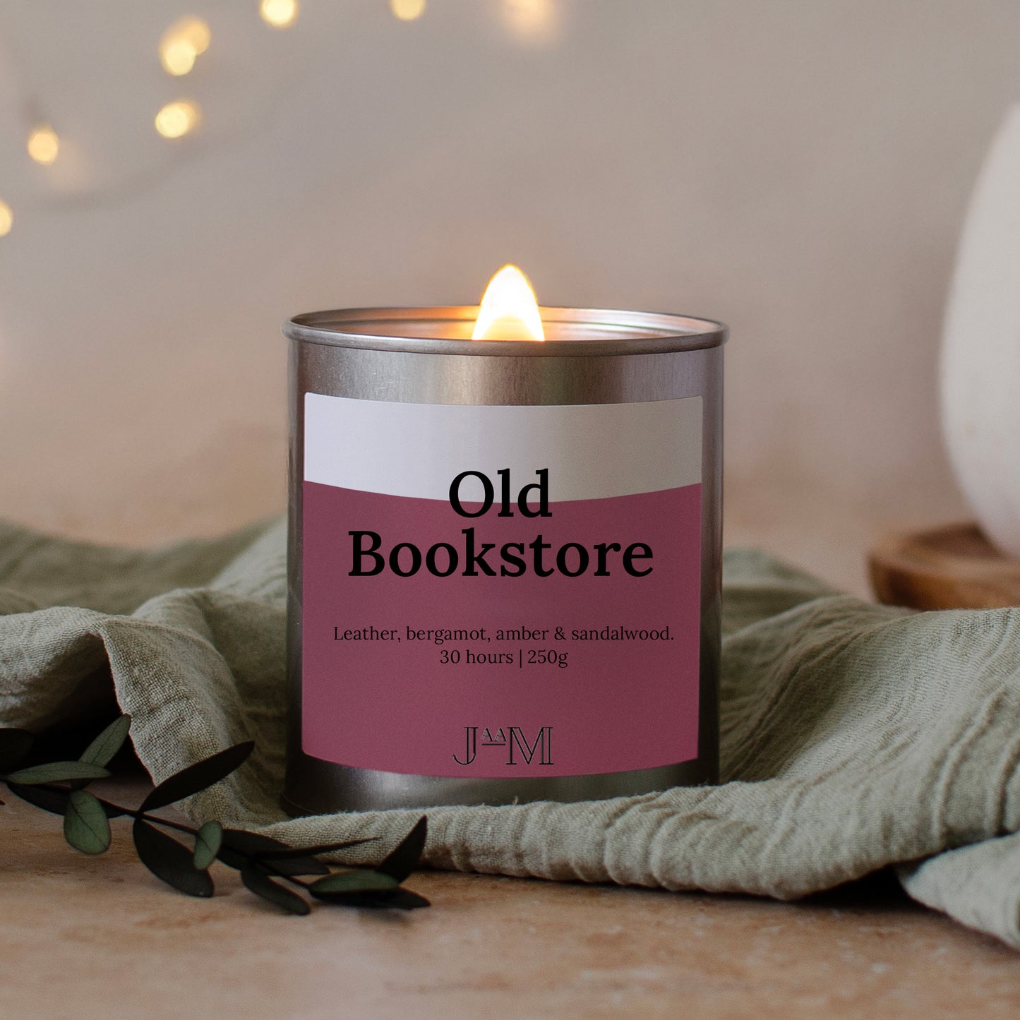 Old Bookstore Wood Wick Reading Candle - My Store