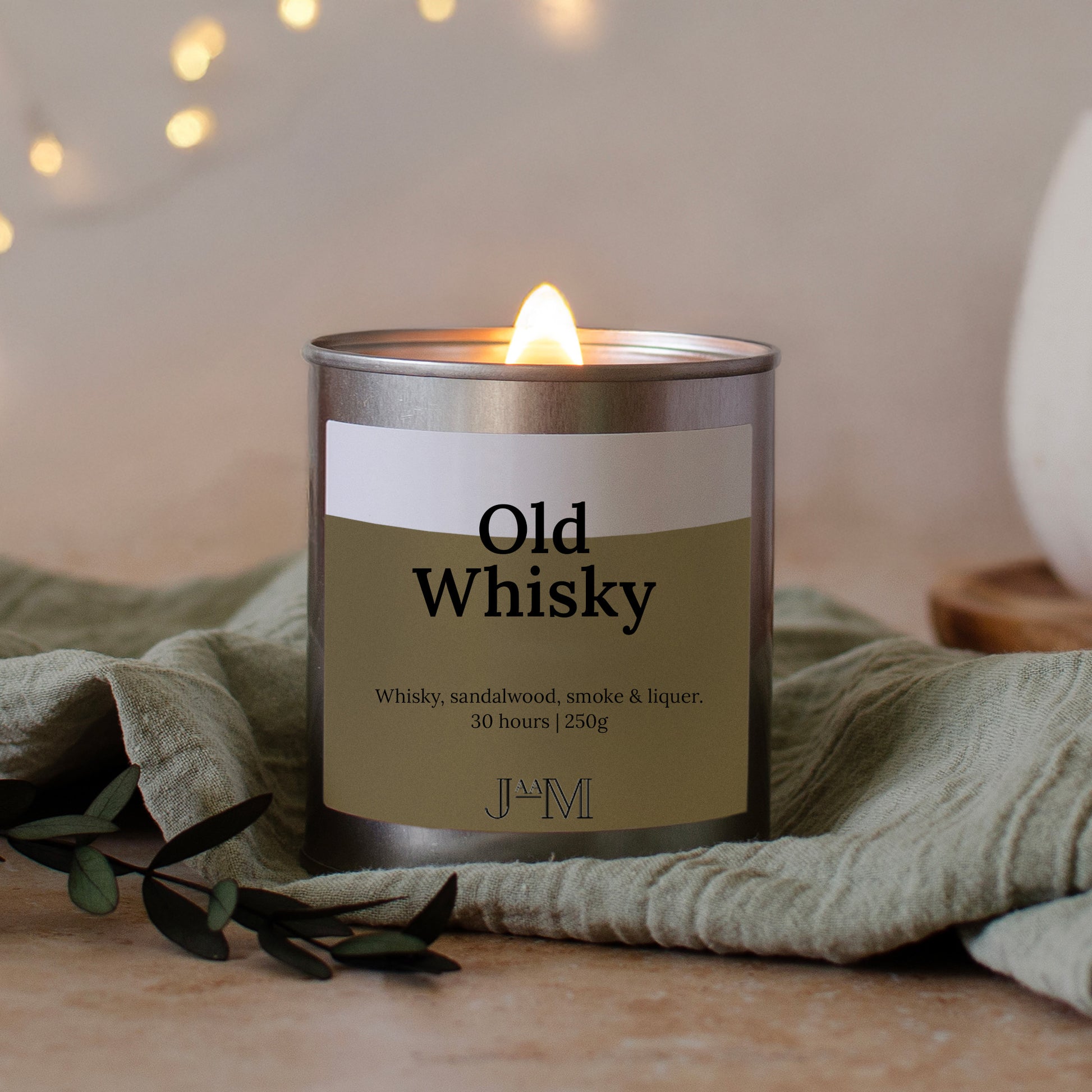 Old Whisky Wood Wick Candle - My Store