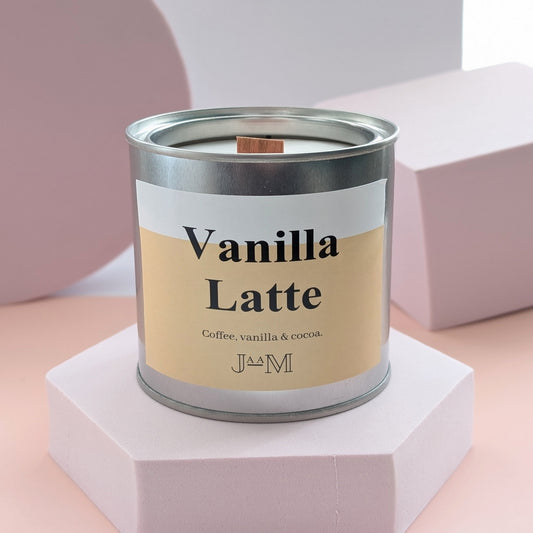 Vanilla Latte Wood Wick Candle