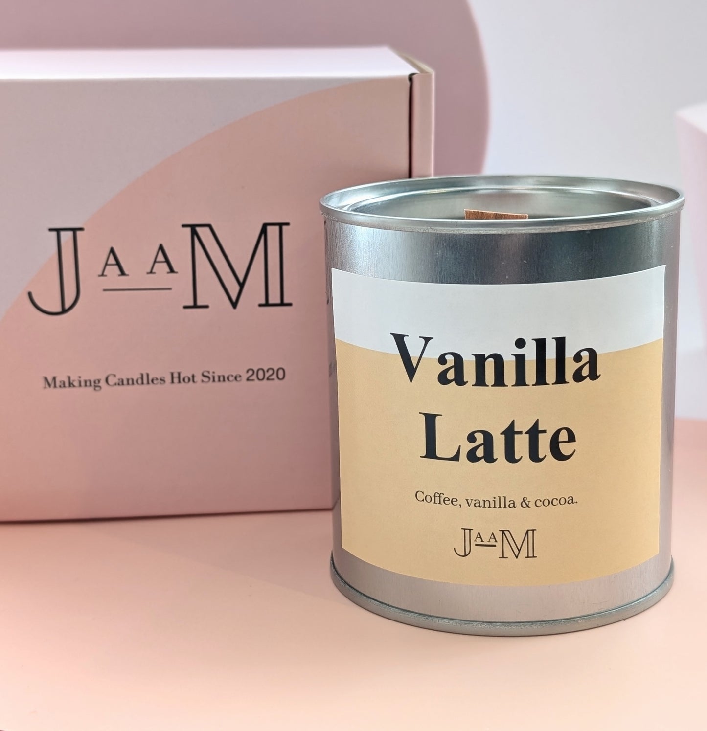 Vanilla Latte Wood Wick Candle