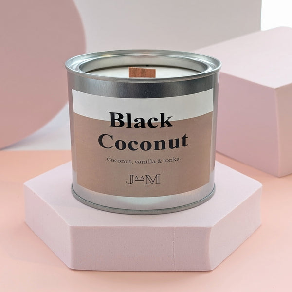 Black Coconut Wood Wick Candle
