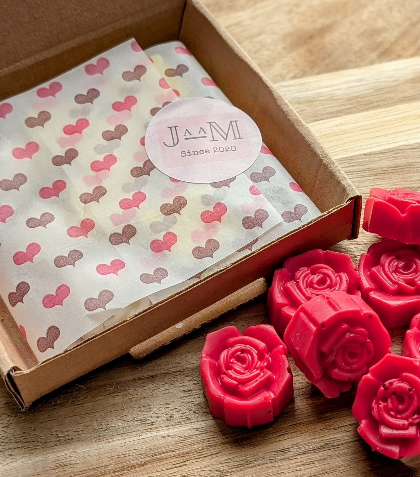 Rose Wax Melt Selection Box. Floral Wax Melts