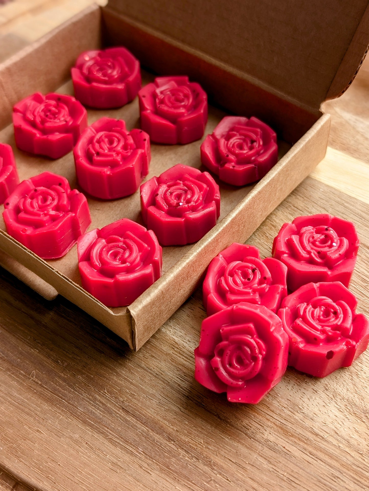 Rose Wax Melt Selection Box. Floral Wax Melts
