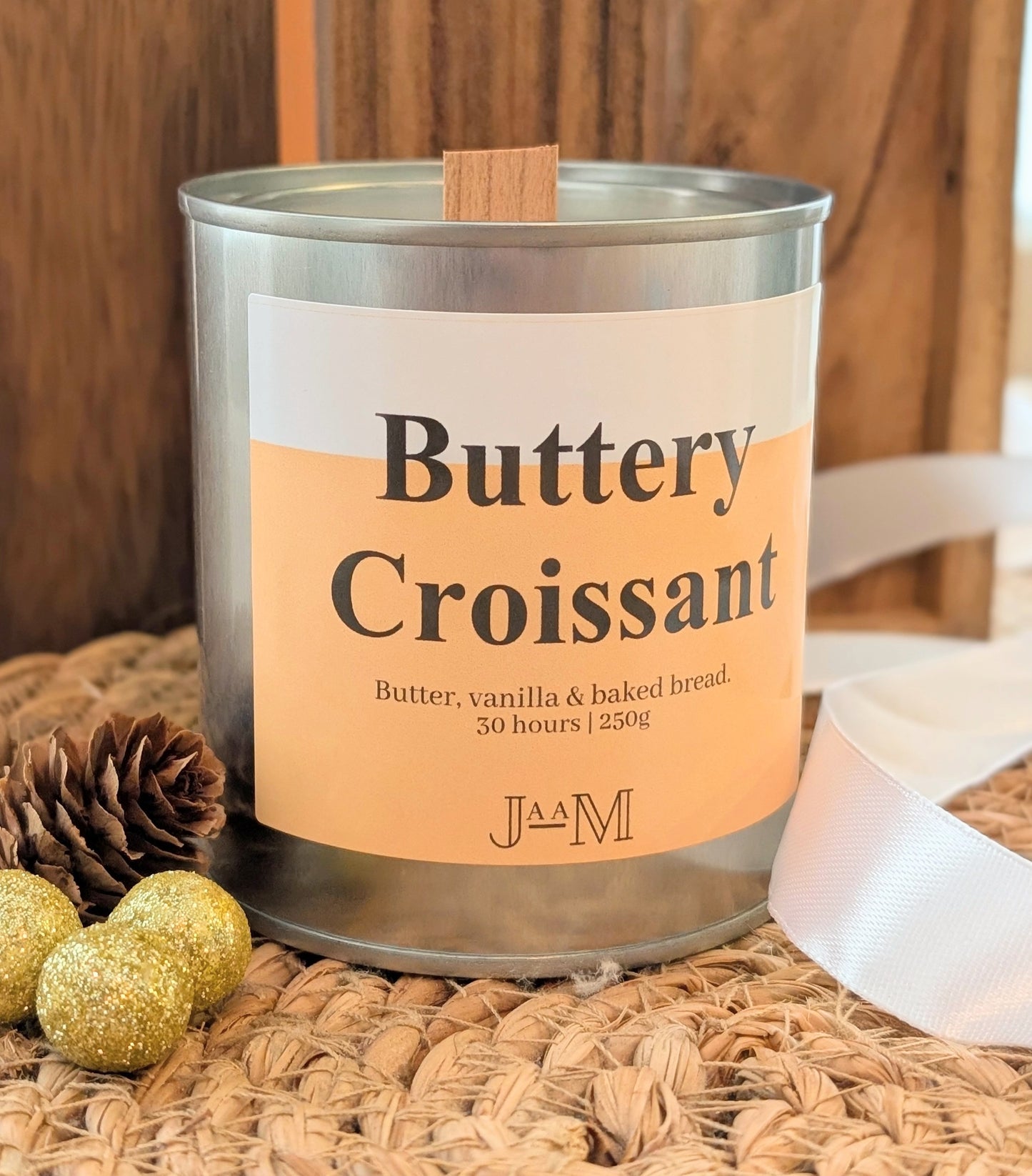 Buttery Croissant Wood Wick Candle