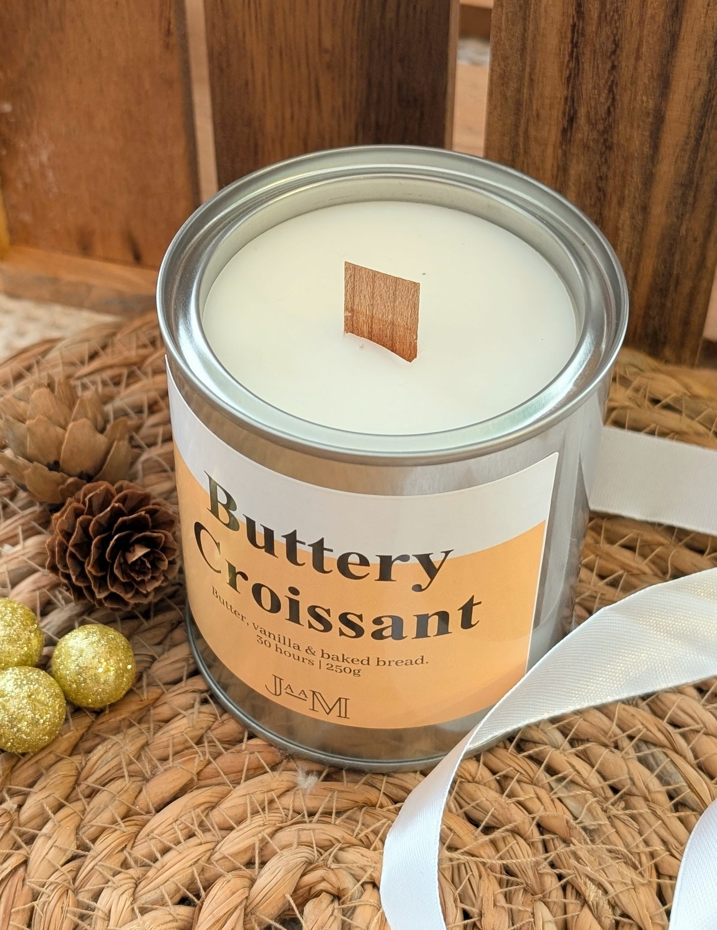 Buttery Croissant Wood Wick Candle