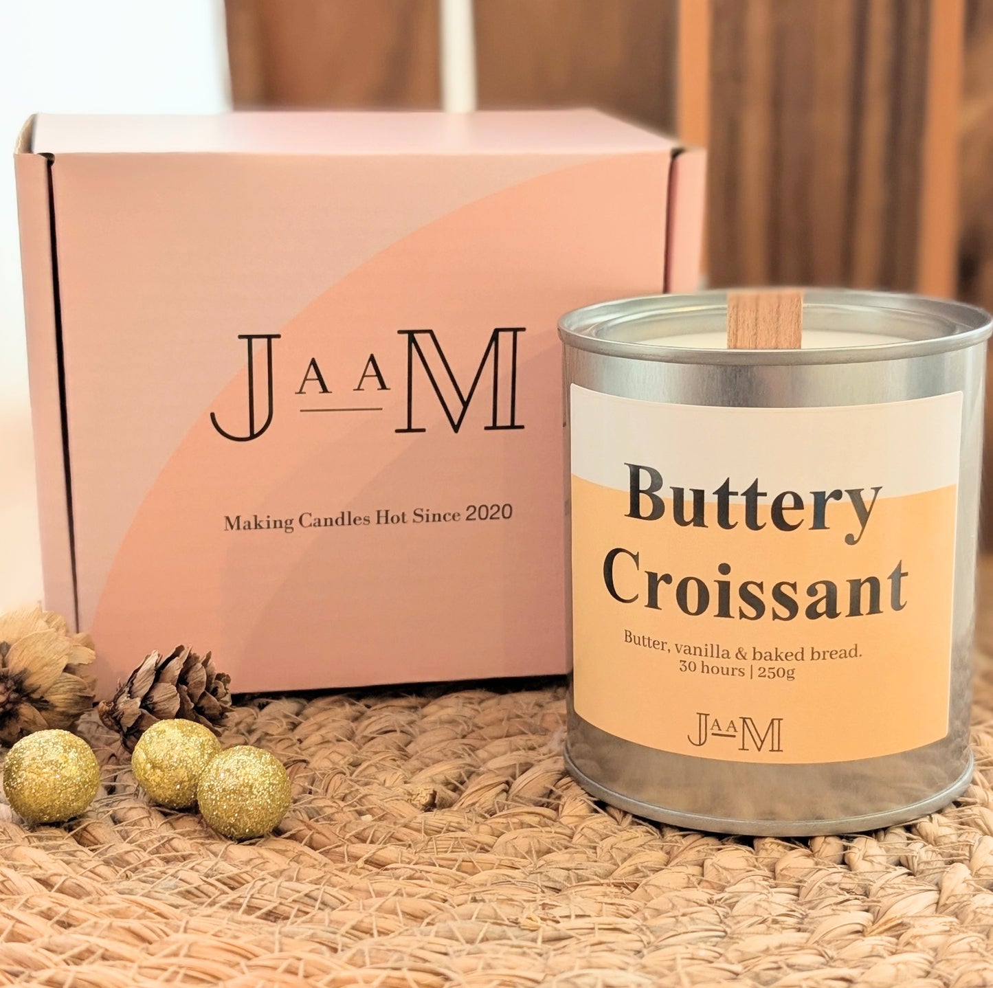 Buttery Croissant Wood Wick Candle