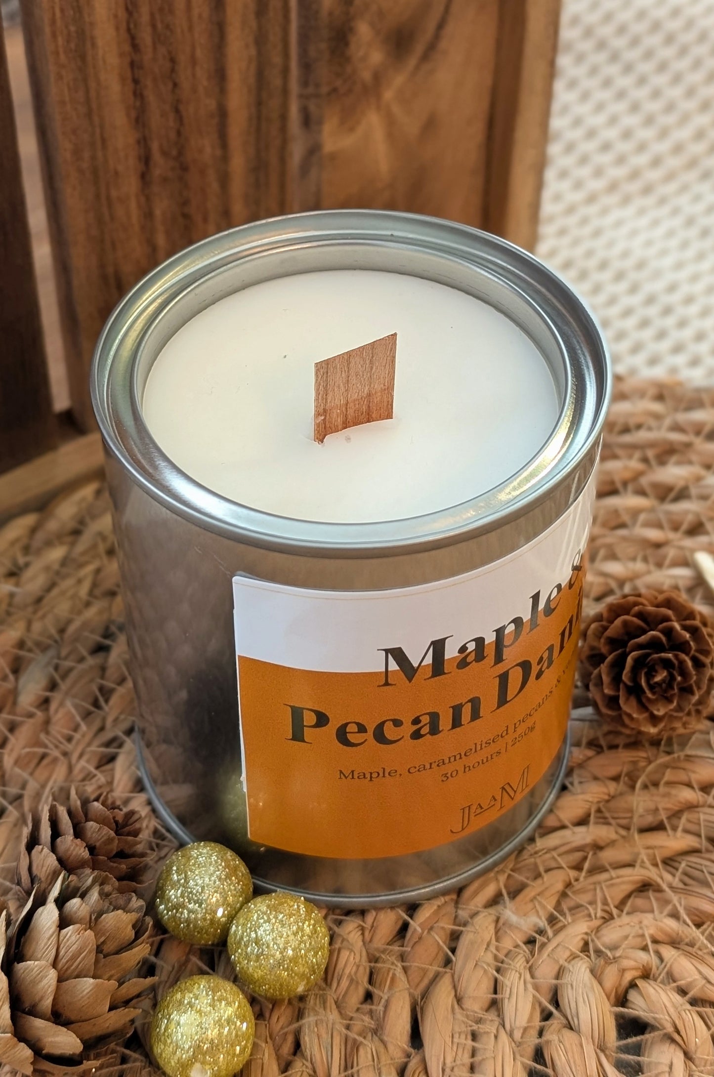 Maple & Pecan Danish Wood Wick Candle