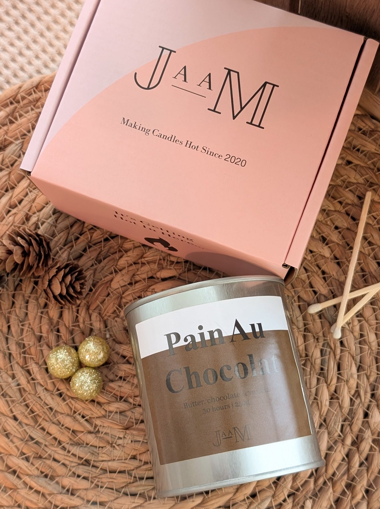 Pain Au Chocolat Wood Wick Candle