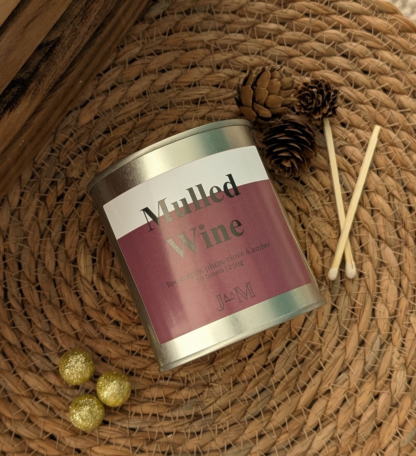 Mulled Wine Wood Wick Candle