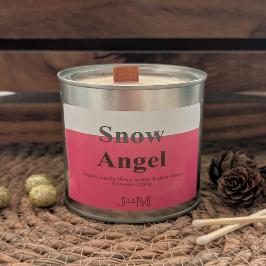 Snow Angel Wood Wick Candle