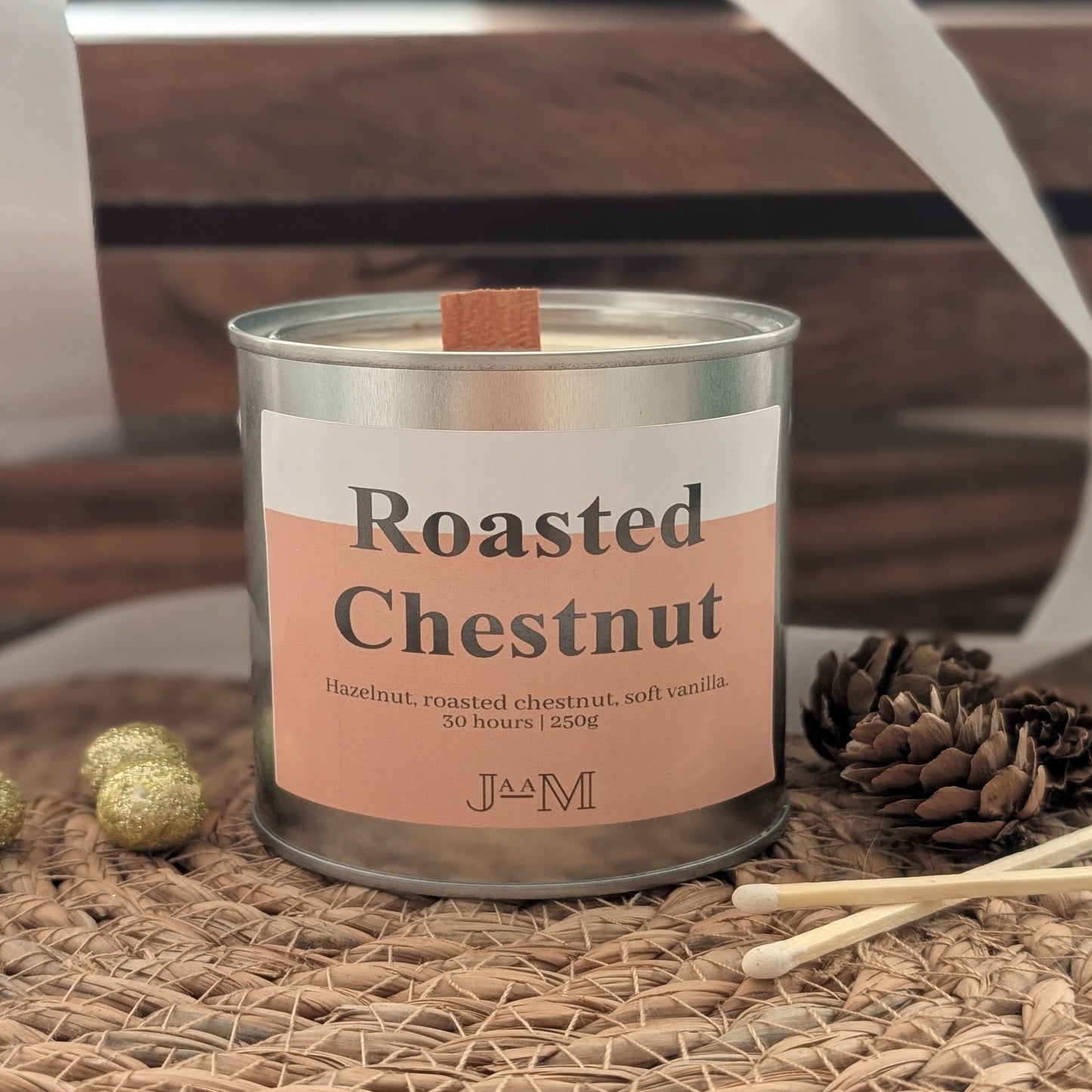 Roasted Chestnut Wood Wick Candle