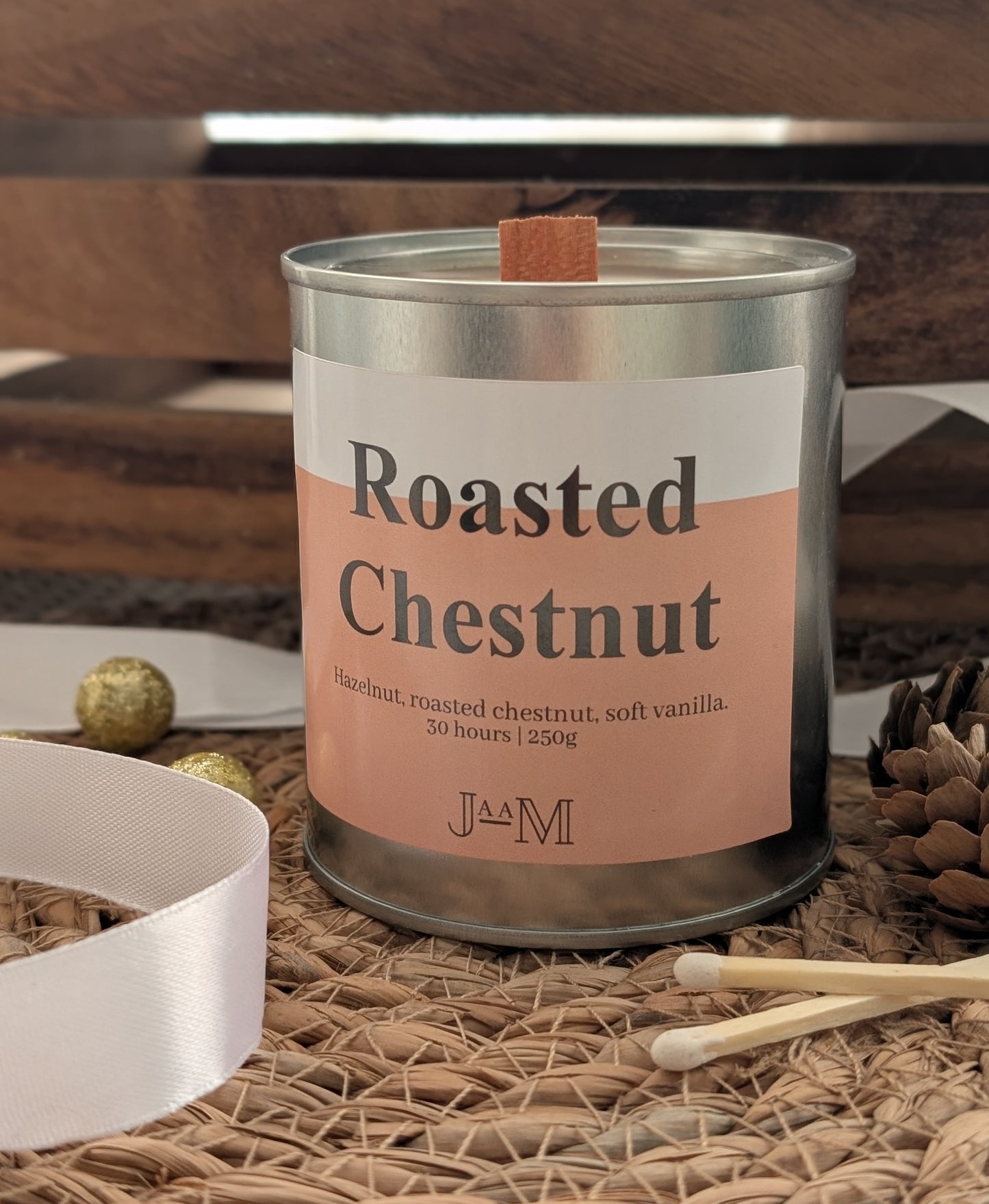 Roasted Chestnut Wood Wick Candle