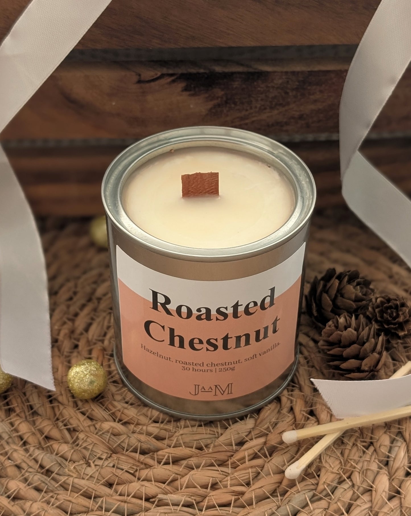 Roasted Chestnut Wood Wick Candle
