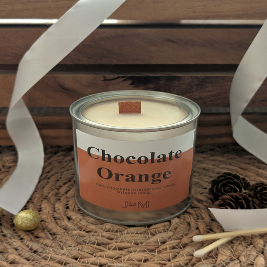 Chocolate Orange Wood Wick Candle