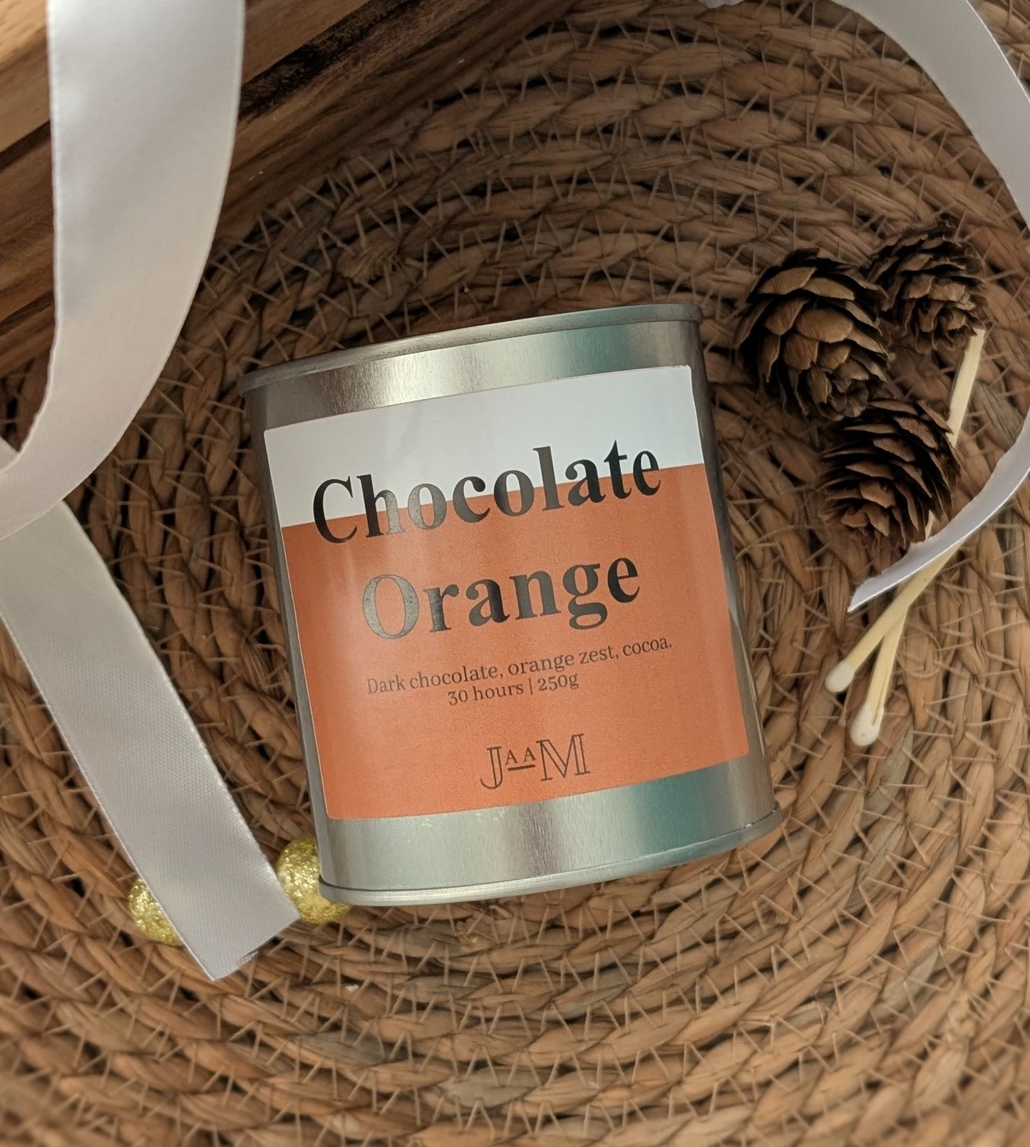 Chocolate Orange Wood Wick Candle