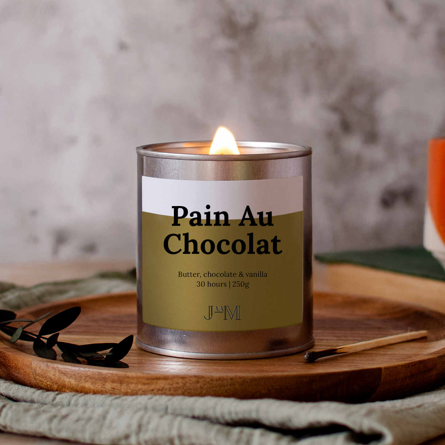 Pain Au Chocolat Wood Wick Candle - My Store