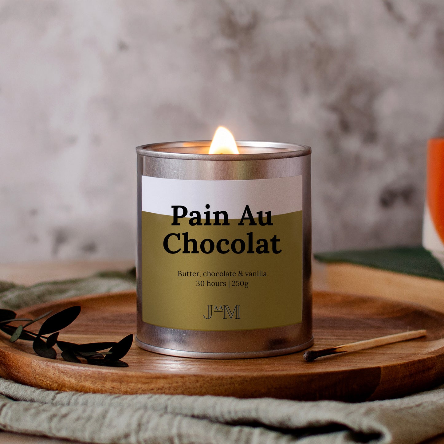 Pain Au Chocolat Wood Wick Candle