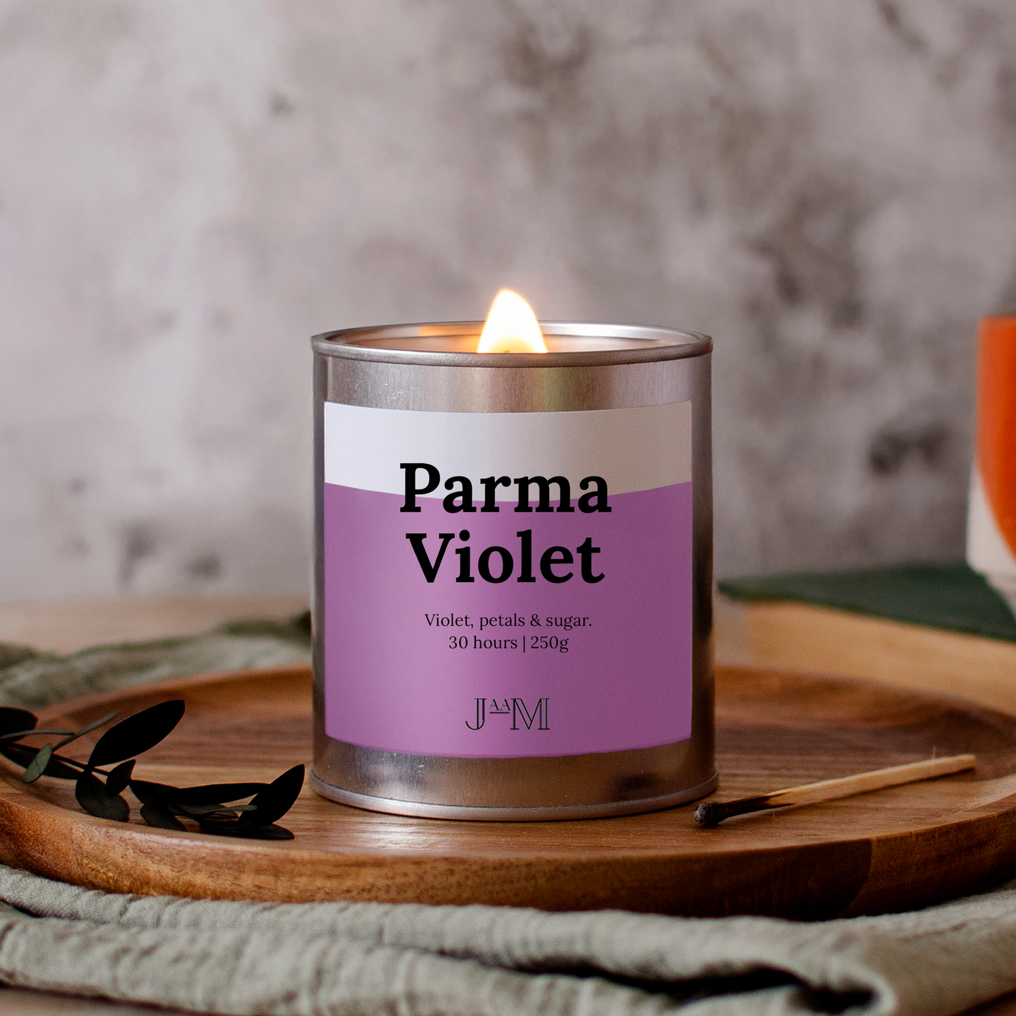 Parma Violets Wood Wick Candle - My Store