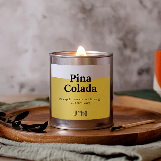 Pina Colada Wood Wick Candle - My Store