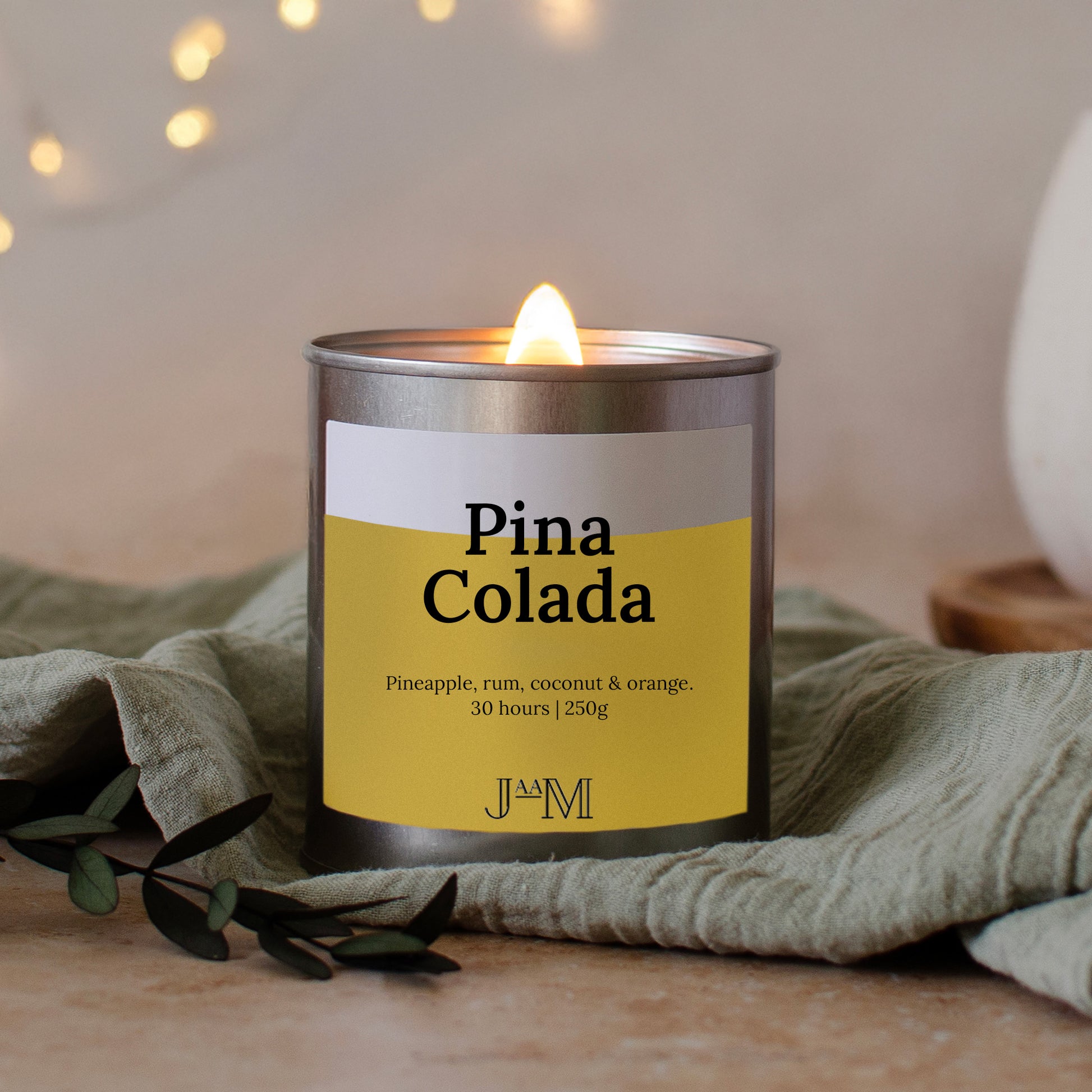 Pina Colada Wood Wick Candle - My Store