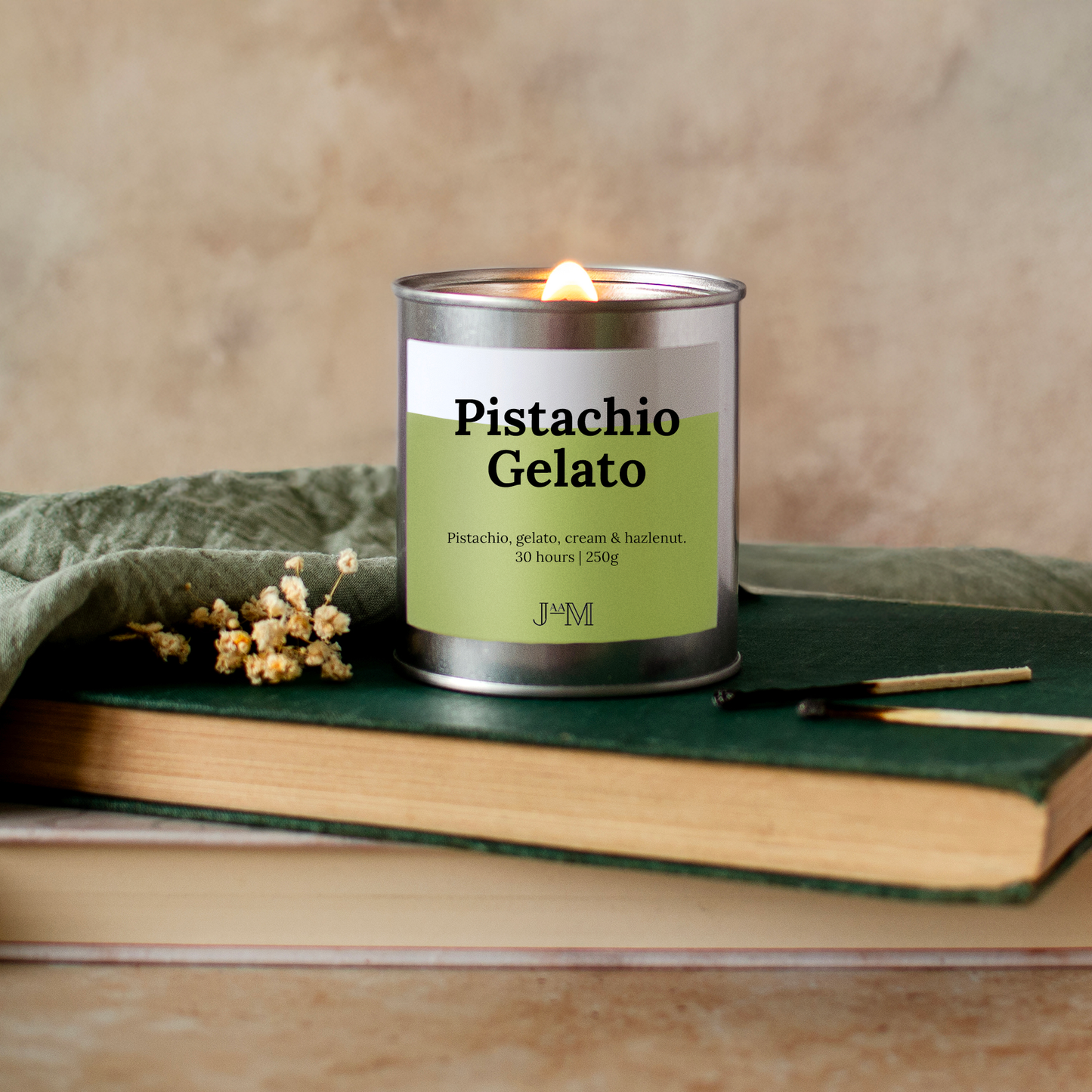Pistachio Gelato Wood Wick Candle