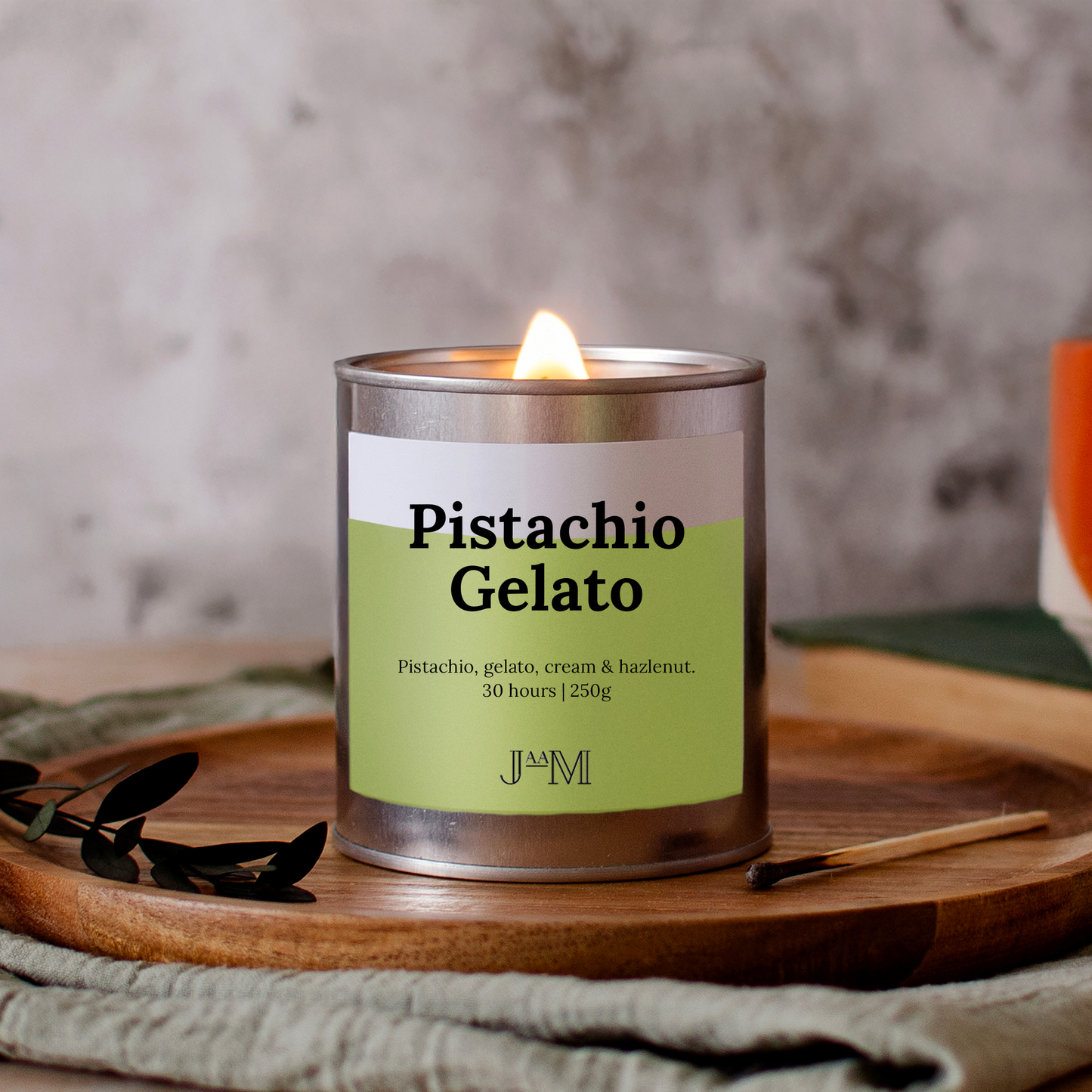 Pistachio Gelato Wood Wick Candle