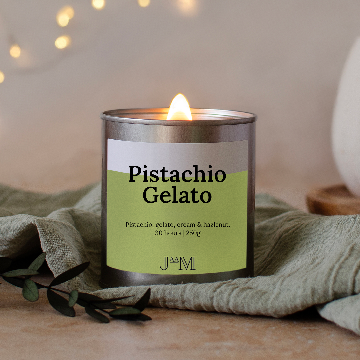 Pistachio Gelato Wood Wick Candle