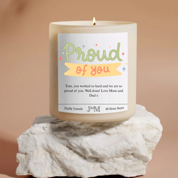 Personalised Proud Of You Candle Gift Set