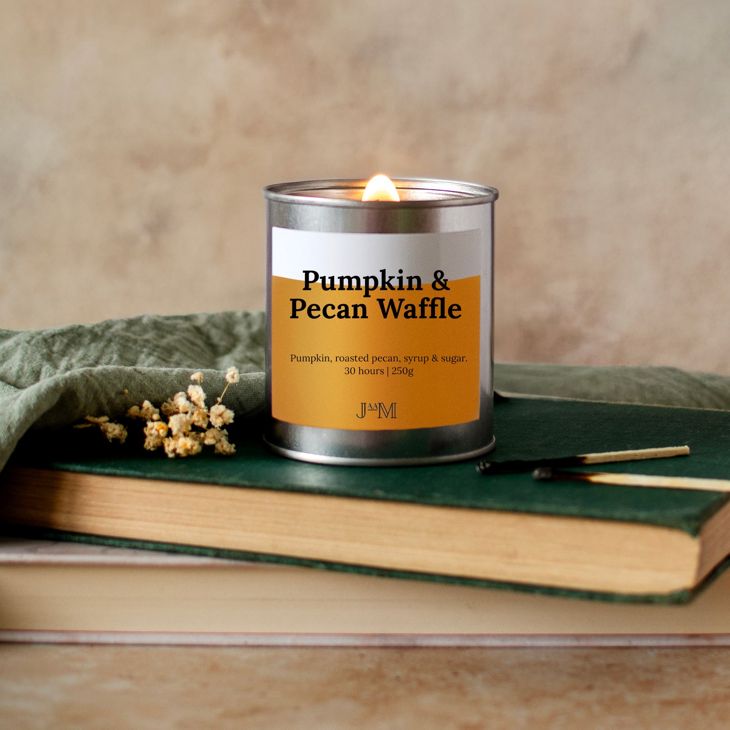 Pumpkin & Pecan Waffle Wood Wick Candle