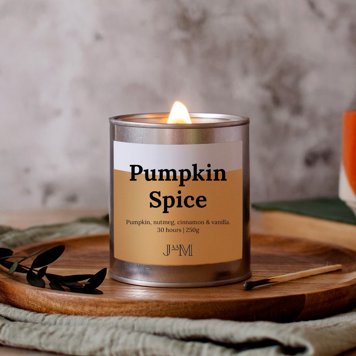 Pumpkin Spice Wood Wick Candle - My Store